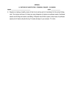 MPM2D1 Method of Substitution Math Problem