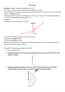 Bearings in Mathematics: Definition and Examples