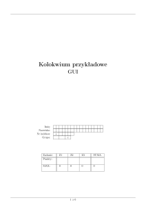 Przykładowe kolokwium z GUI - pytania programistyczne