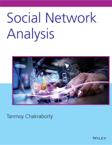 Social Network Analysis Textbook by Tanmoy Chakraborty