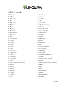 Glosario de Terminolog&iacute;a M&eacute;dica: Ingl&eacute;s-Espa&ntilde;ol