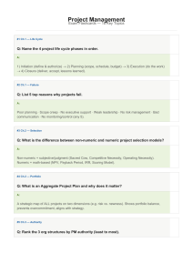 Project Management Exam Flashcards - 18 Key Topics