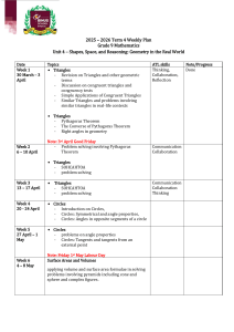 2025-2026 Grade 9 Math Weekly Plan: Geometry Unit