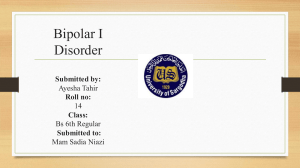Bipolar I Disorder: Definition, Diagnosis, and Treatment