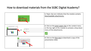 How to Download Materials from SGBC Digital Academy