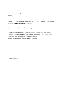 NDT Eye Test Examiner Nomination Letter