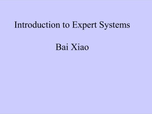 Introduction to Expert Systems