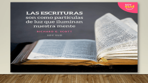 El Uso de las Escrituras para Necesidades Personales