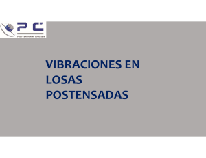 Vibraciones en Losas Postensadas: An&aacute;lisis y Ejemplo