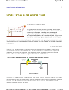 Estudio T&eacute;rmico de C&aacute;maras Plenas en Sistemas HVAC