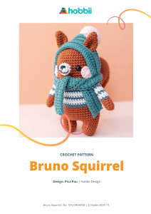 Bruno Squirrel Crochet Pattern - Hobbii Design