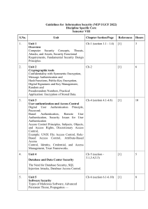 Guidelines for Information secutiry