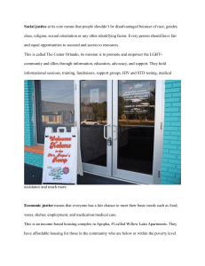 Social, Economic, Environmental Justice Examples