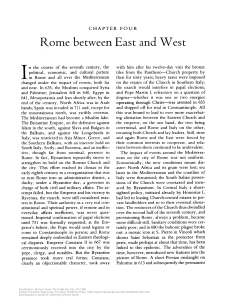 Rome Between East and West: 7th Century History