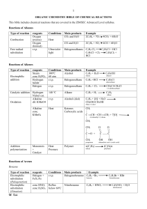 Organic Chemistry Bible of Chemical Reactions