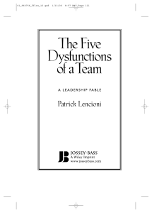 The Five Dysfunctions of a Team (1)