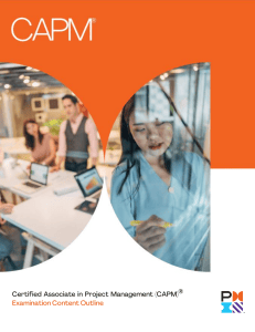 CAPM Exam Content Outline 2023