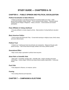 Study Guide: Chapters 6-10 Political Science
