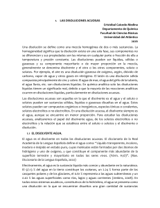 Disoluciones Acuosas: Conceptos y C&aacute;lculos de Concentraci&oacute;n