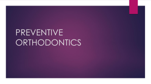 Preventive Orthodontics Textbook