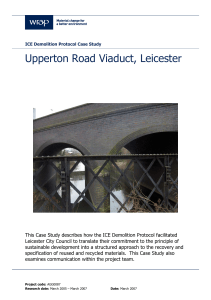 ICE Demolition Protocol Case Study: Upperton Road Viaduct