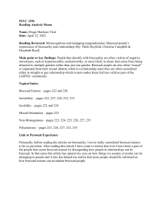 Reading Analysis: Bisexual Erasure and Marginalization