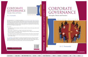 Corporate Governance: Principles, Policies and Practices Textbook