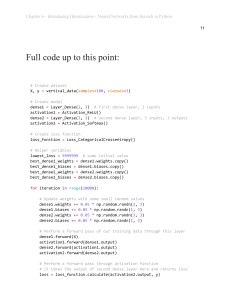 Chapter 6: Introducing Optimization in Neural Networks