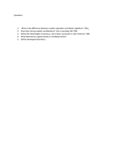 Neoliberalism & Capitalism Study Questions