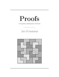 Proofs: A Long-Form Mathematics Textbook
