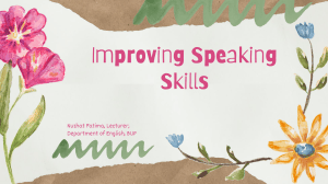 Improving Speaking Skills: Tips & Strategies