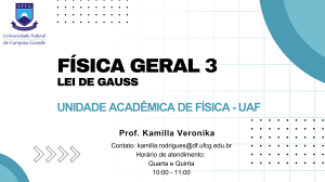 Lei de Gauss - F&iacute;sica Geral 3