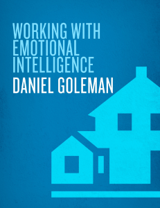 WORKING WITH EMOTIONAL INTELLIGENCE