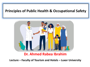Principles of Public Health & Occupational Safety