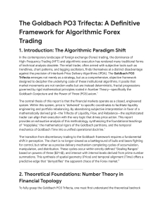 Goldbach PO3 Trifecta: Algorithmic Forex Trading Framework