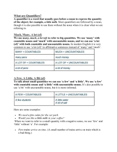 What are Quantifiers? English Grammar Guide