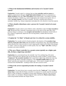 Cascade Control Systems: Definition, Tuning & Advantages