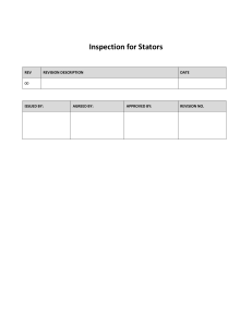 Stator Inspection Procedure Manual