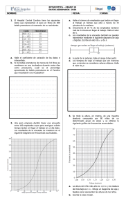 Ejercicios de Estad&iacute;stica para 10&deg; Grado: Datos Agrupados