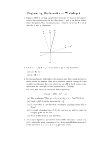 Engineering Mathematics Workshop 4