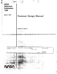 NASA 1990 fastener design manual