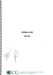 Norma A.050 Salud - ICG Instituto de Construcci&oacute;n y Gerencia