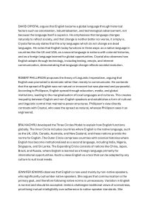 English Language Theories: Global Spread & Sociolinguistics