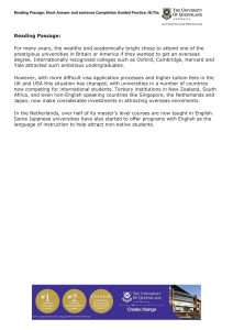 IELTS Reading Practice: International Student Trends