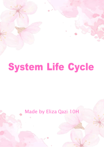 System Life Cycle Project: Computerized Attendance System