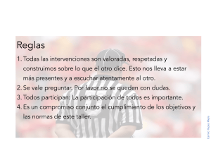 Reglas para Taller de Emprendimiento: Gu&iacute;a B&aacute;sica