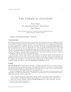 The Chemical Industry - Grade 12 Textbook