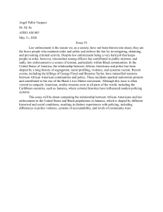 Comparing US and Jamaican Police Relations with Black Communities