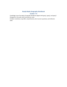 Ready-Made Geography Workbook Grades 7-9