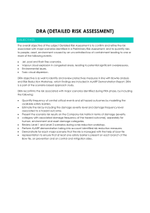 Detailed Risk Assessment (DRA) Methodology for Industrial Safety
